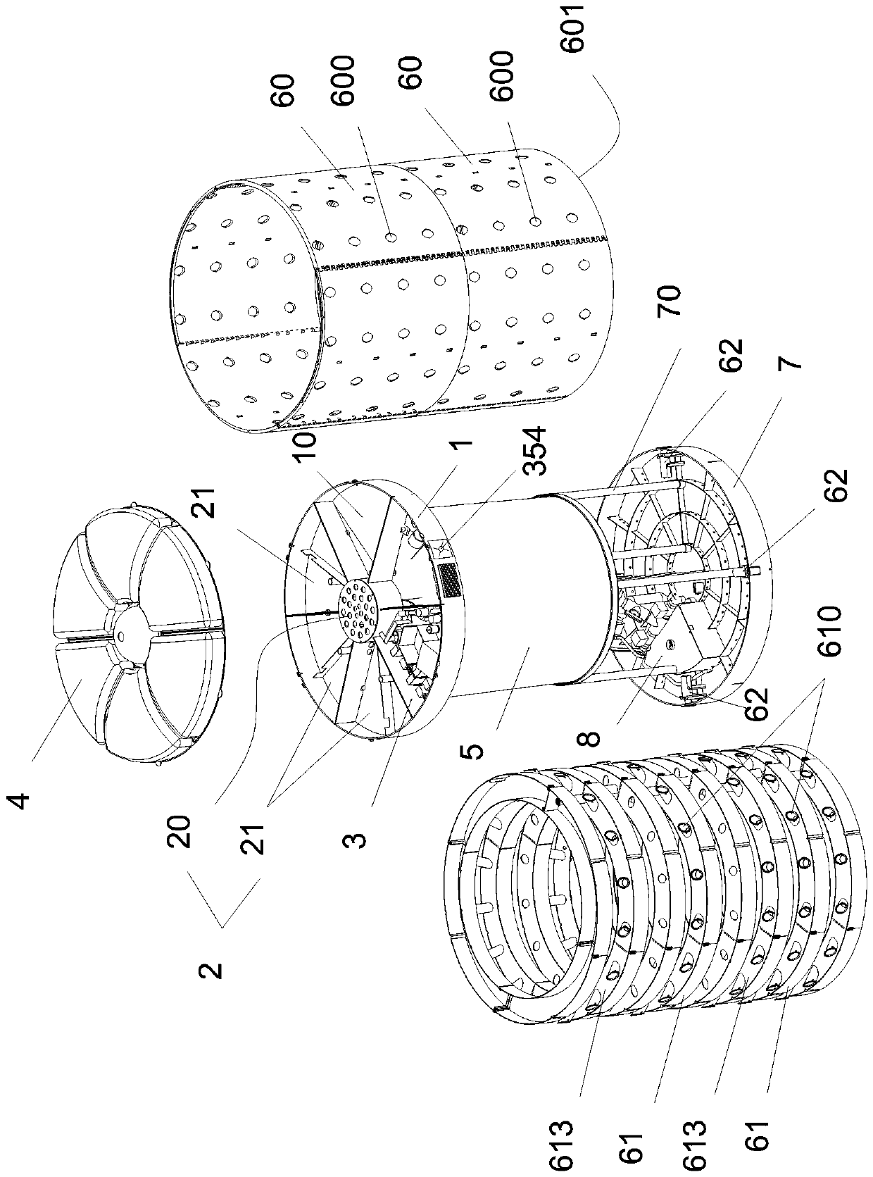 Controllable three-dimensional planting and breeding circulation machine