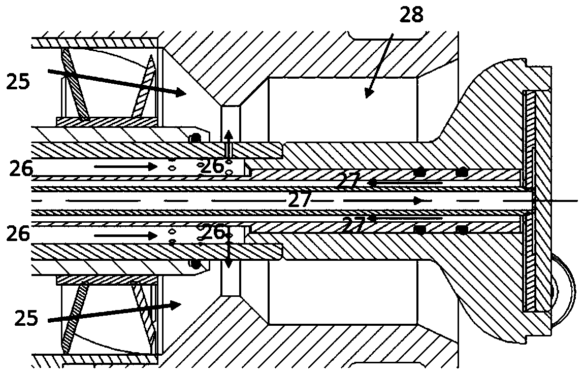 An air/methane burner for high-temperature pure air regenerative heating equipment