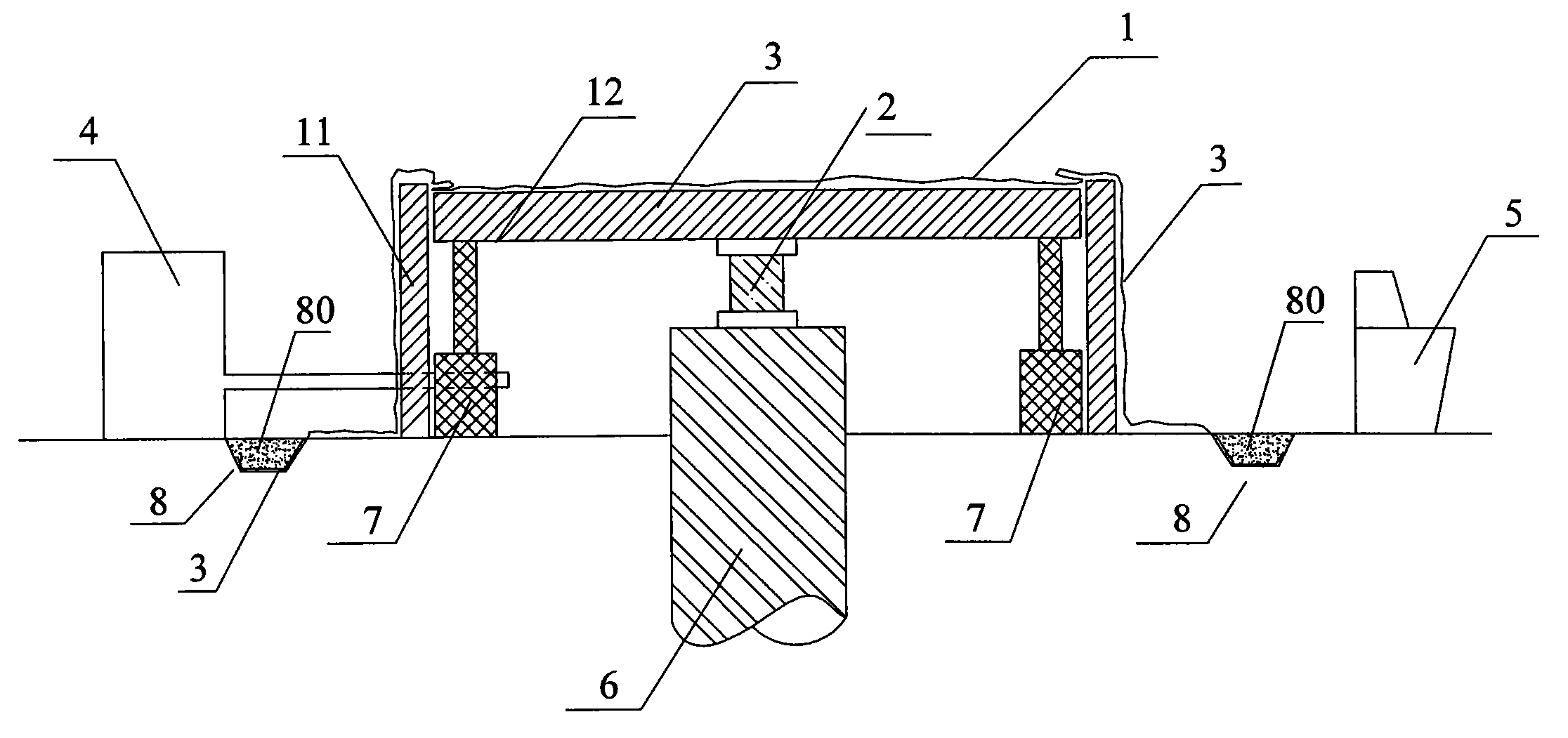 Loading method of pile foundation vertical static load test