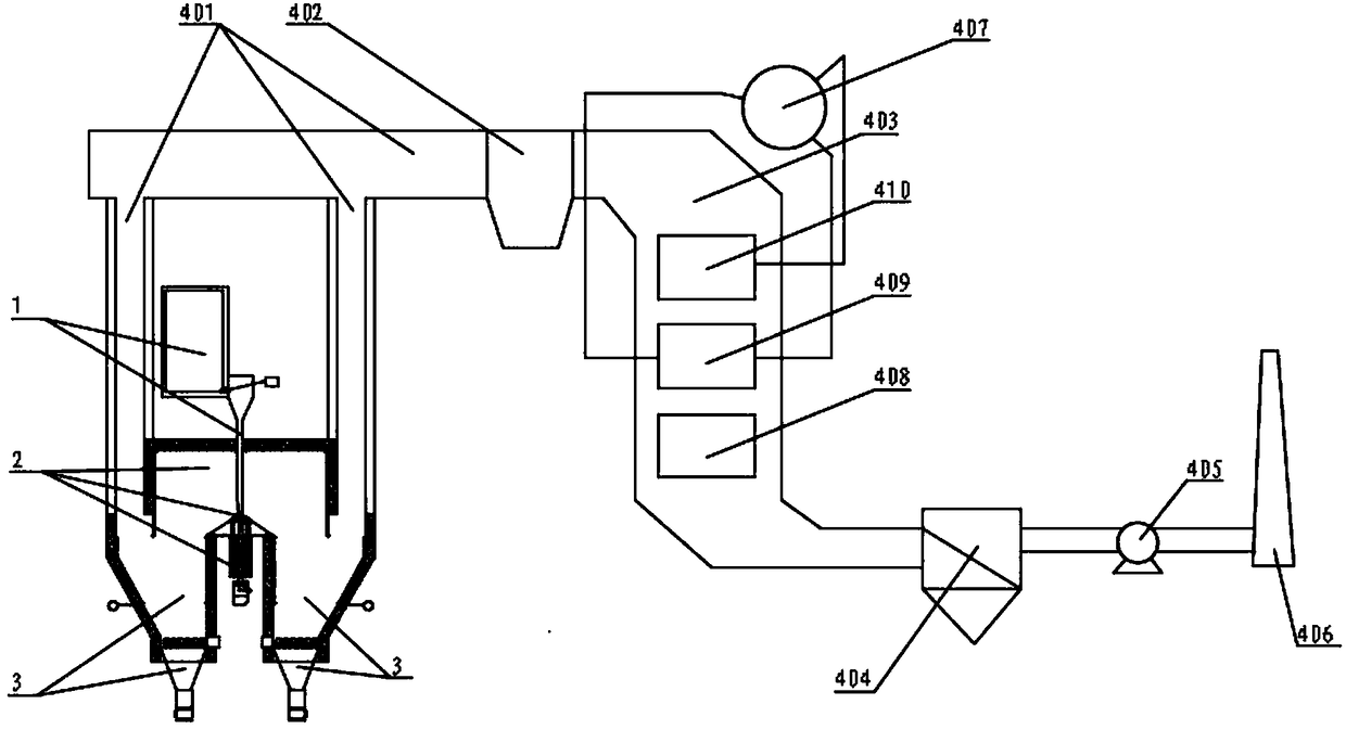 Liquid molten slag dry-type centrifugal granulation and afterheat recycle system having molten slag buffer-storage and flow control functions