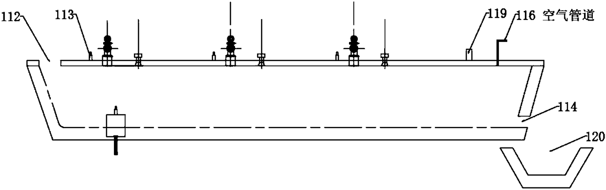 Liquid molten slag dry-type centrifugal granulation and afterheat recycle system having molten slag buffer-storage and flow control functions