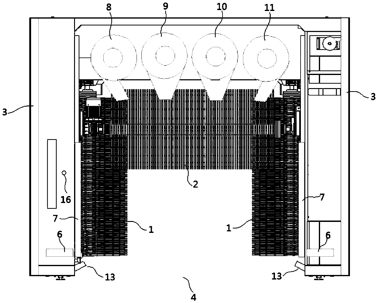 Full-automatic intelligent safe reciprocating car washing device