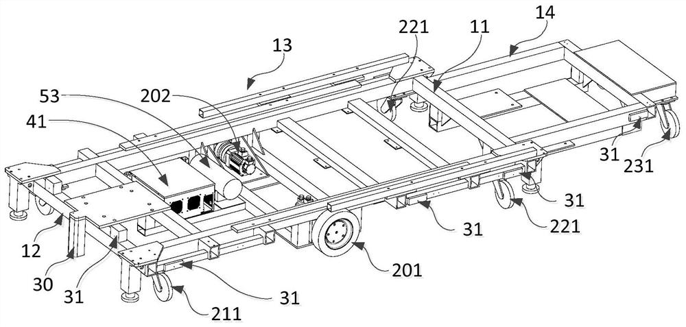 Cargo handling vehicle and cargo transfer system