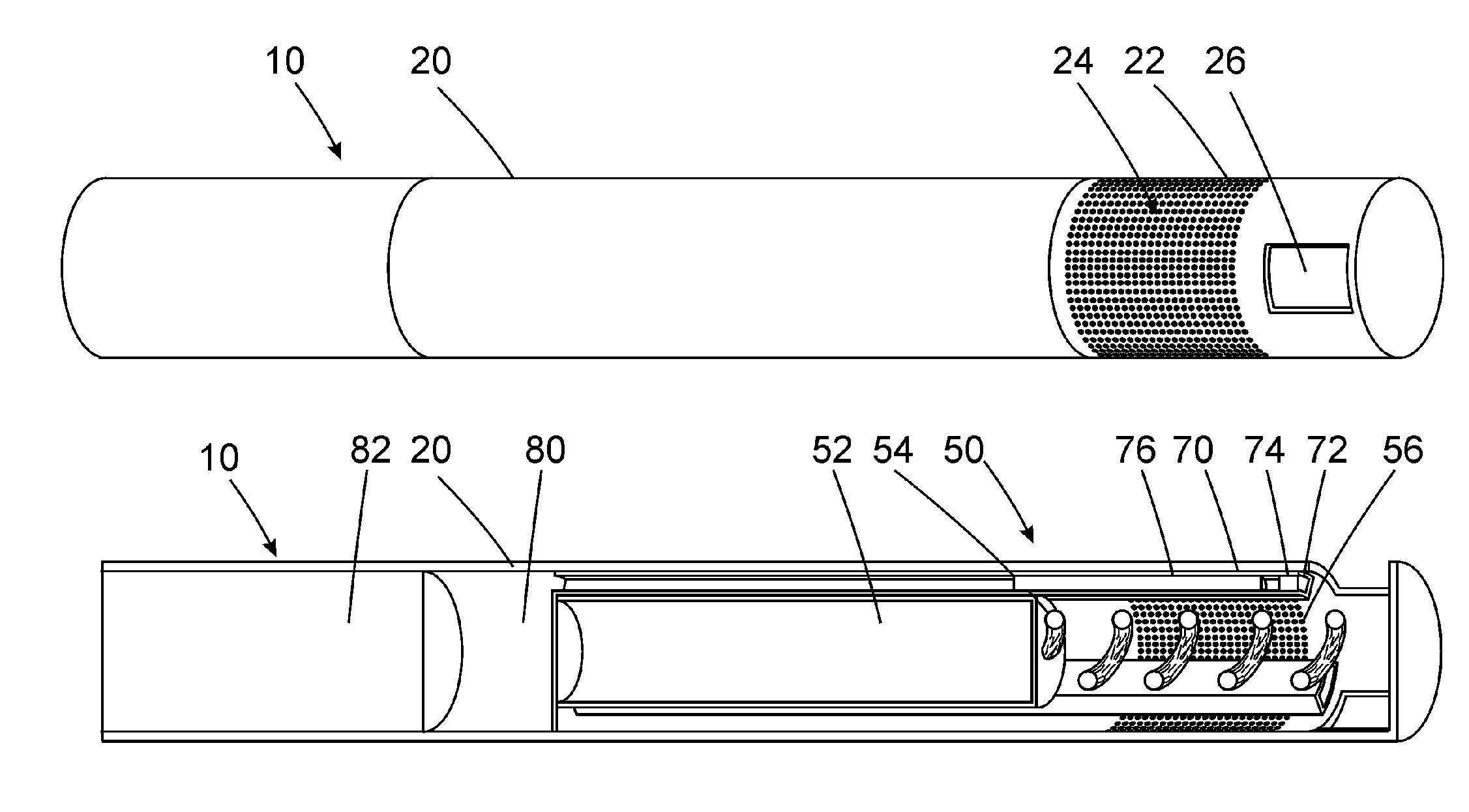 Inhalation device and heating unit therefor