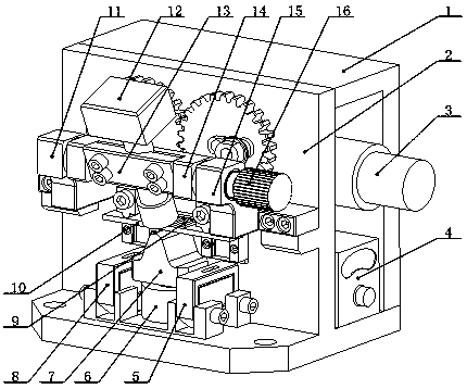 Material mechanical property in-situ three-point bending test platform with adjustable test environment temperature