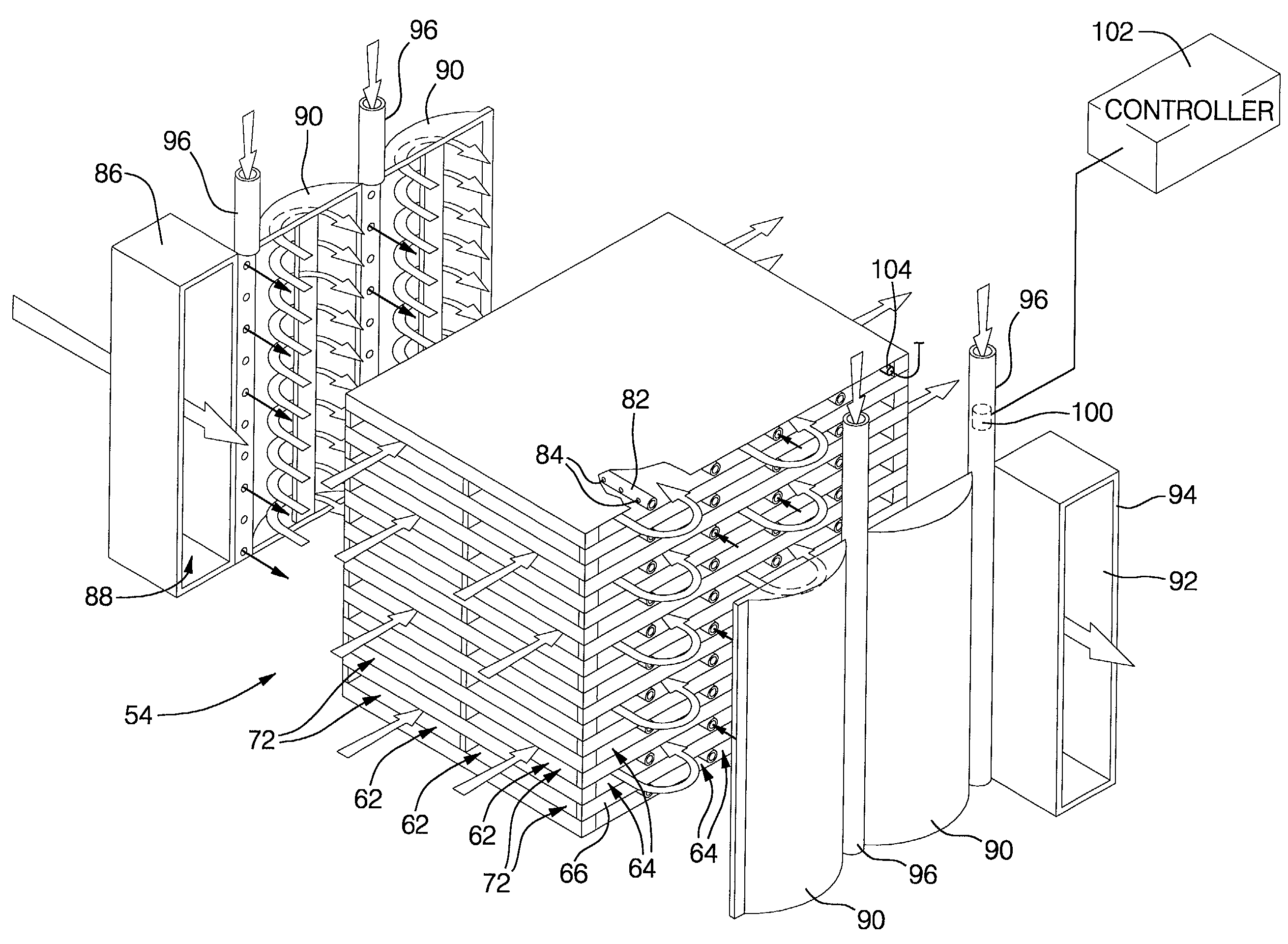 Multiple stage combustion process to maintain a controllable reformation temperature profile