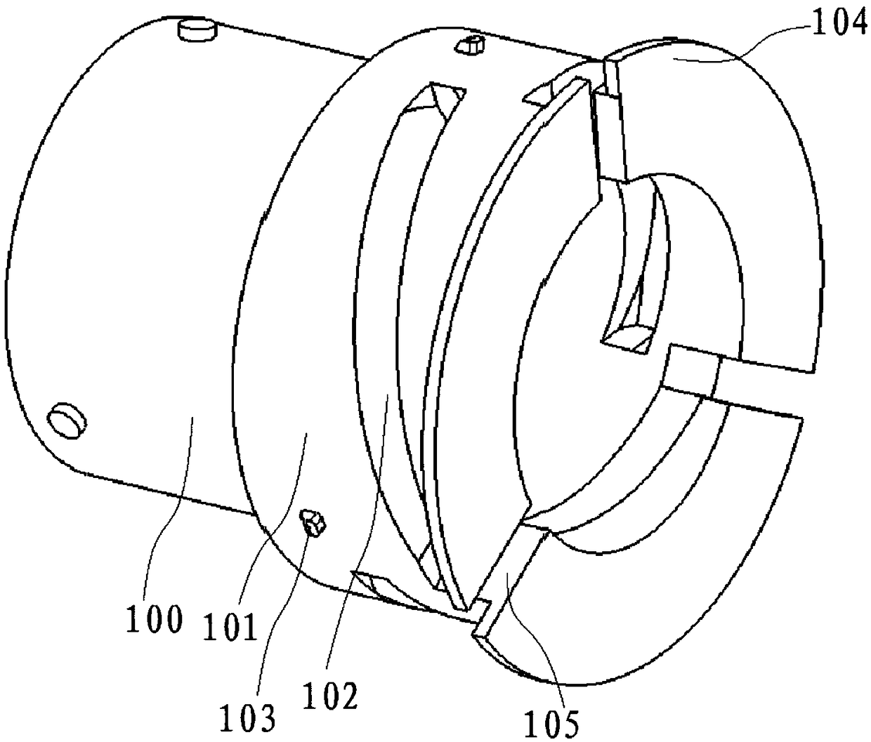 Automobile connector used for fixing lead