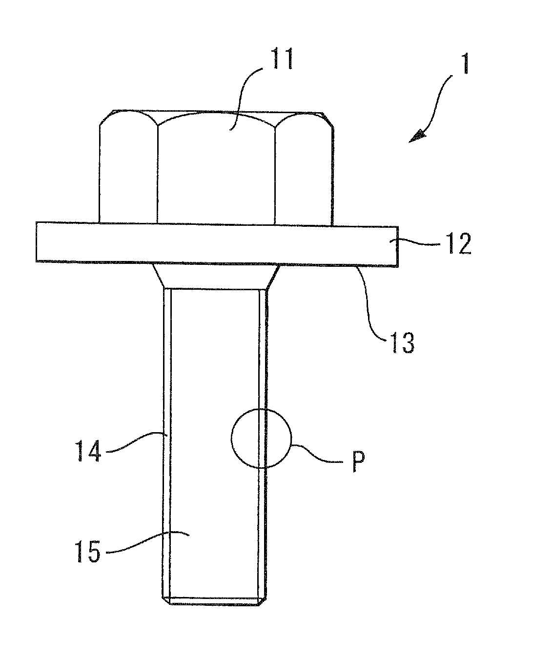 Screw and screw fastening structure