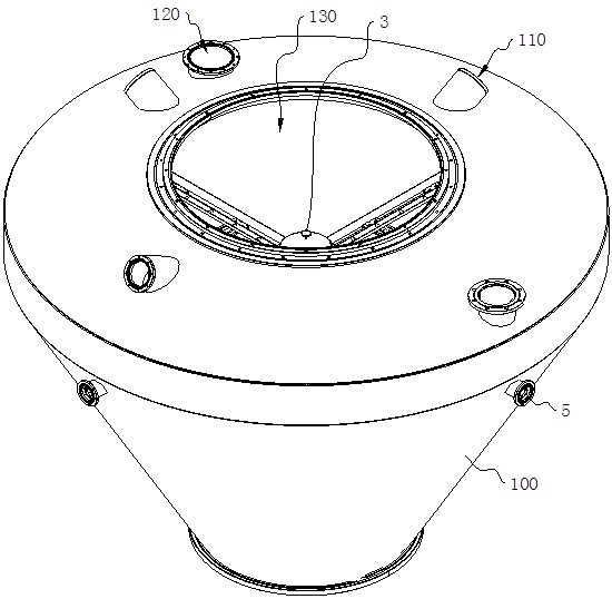 A sampling device and method used in powder preparation process