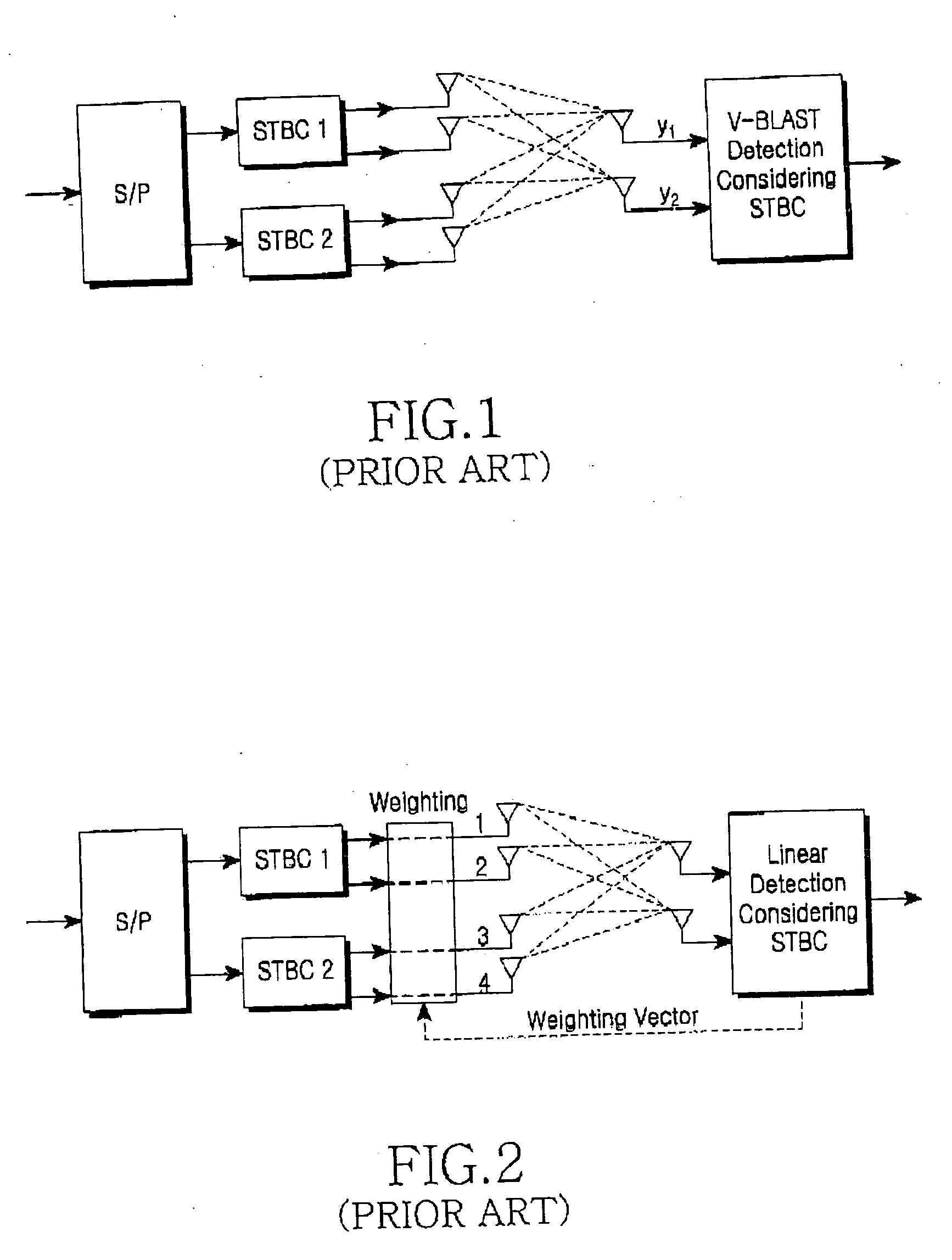 Method for feeding back antenna shuffling information in a multiple-input multiple-output system using a multiple space-time block coding technique