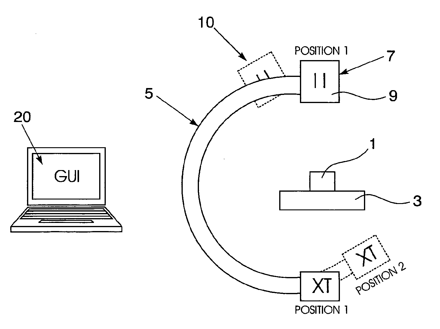 Method for positioning an instrument