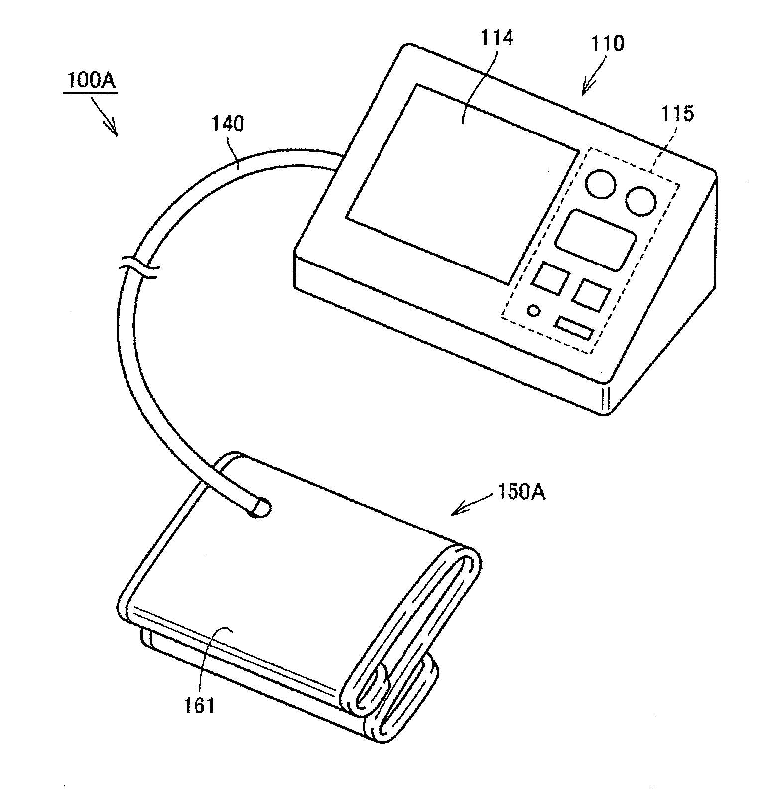 Sphygmomanometer cuff and sphygmomanometer