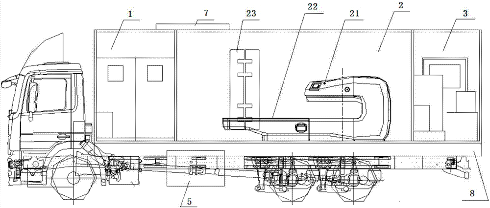 Diagnosis and treatment vehicle for magnetic resonance examination