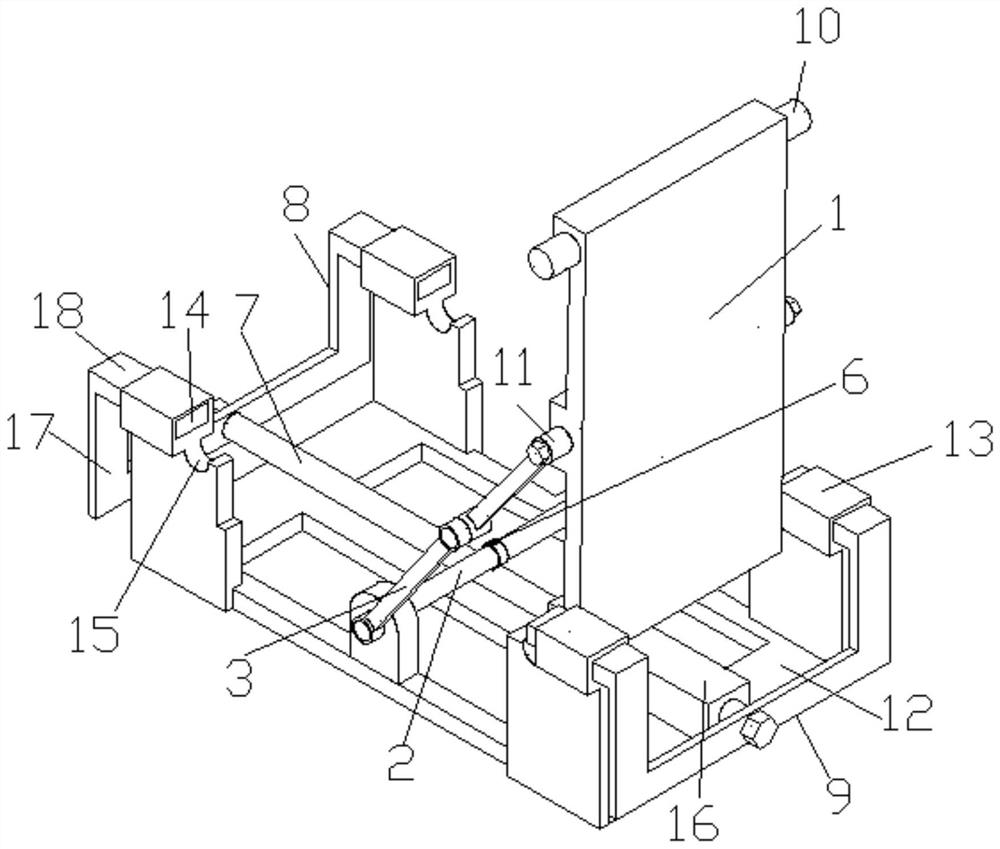 Turnover mechanism based on double-rocker connecting rod