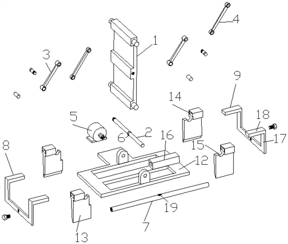 Turnover mechanism based on double-rocker connecting rod