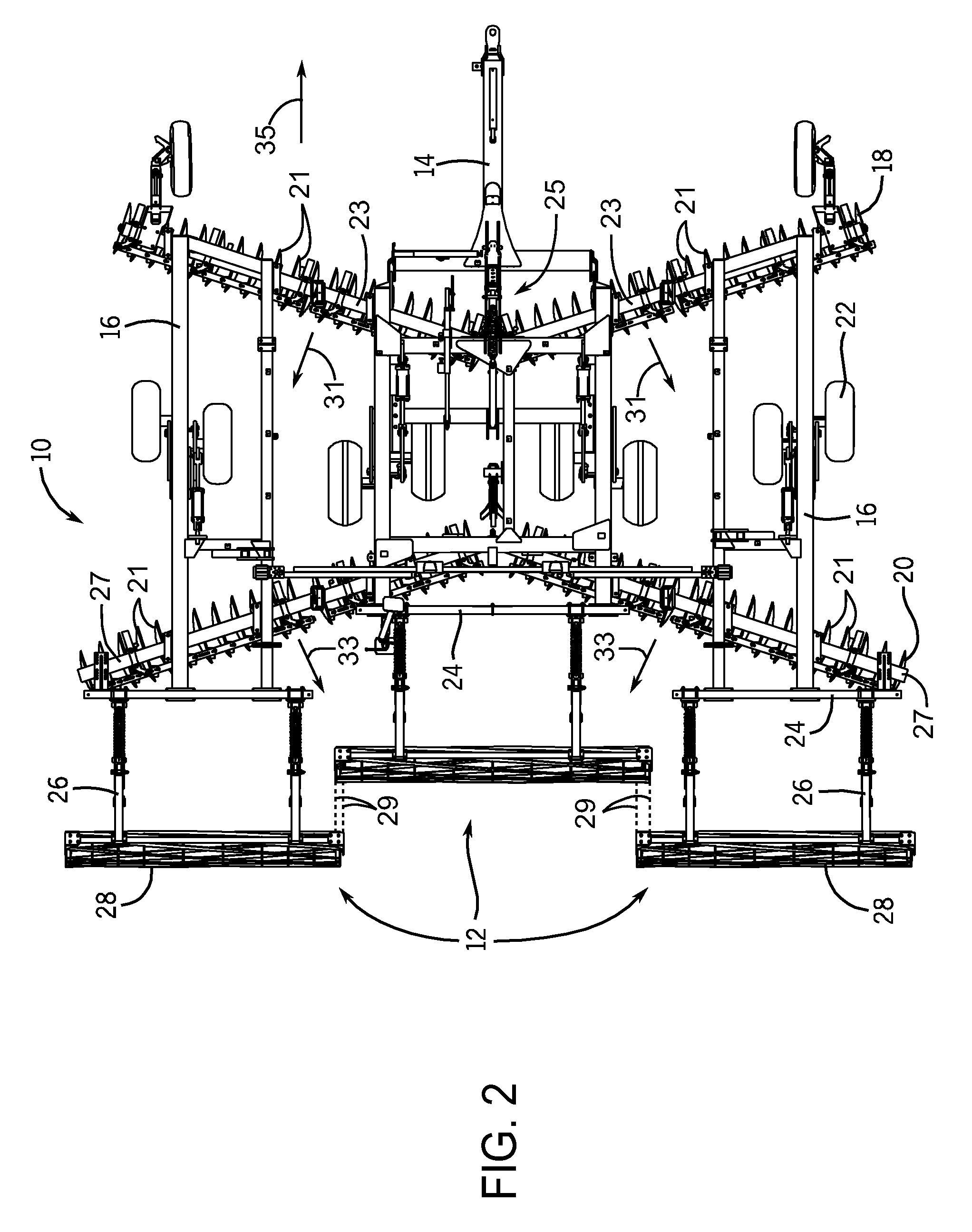 Tandem disk with finishing reel