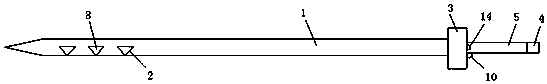 Liver biopsy puncture needle and use method thereof