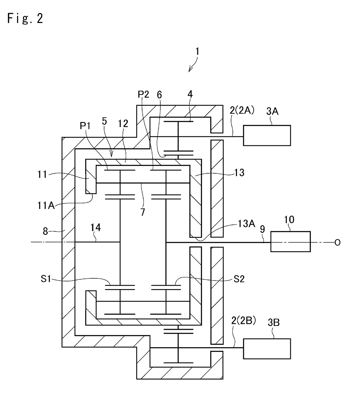 Geared transmission unit