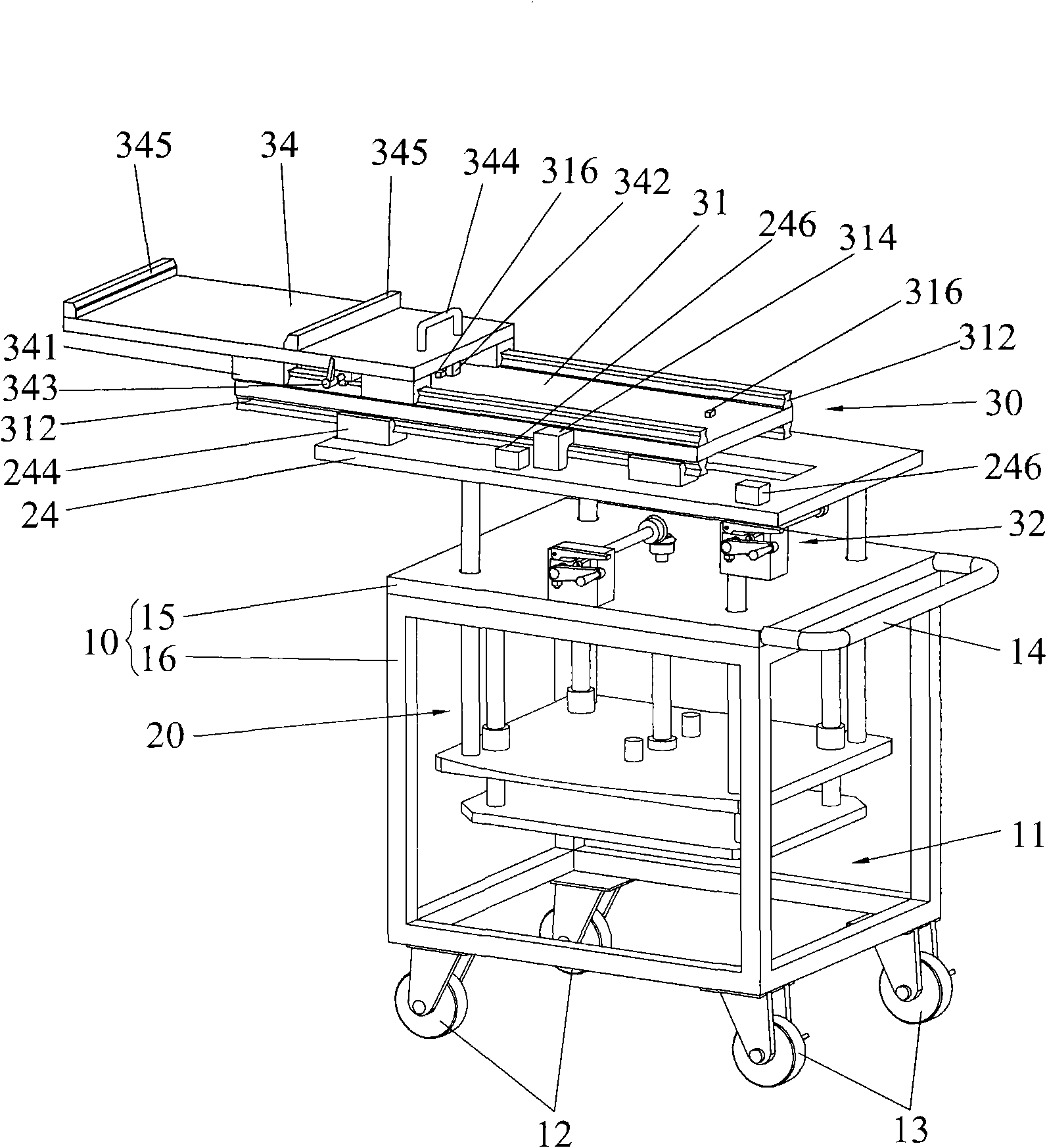 Positioning transmission apparatus