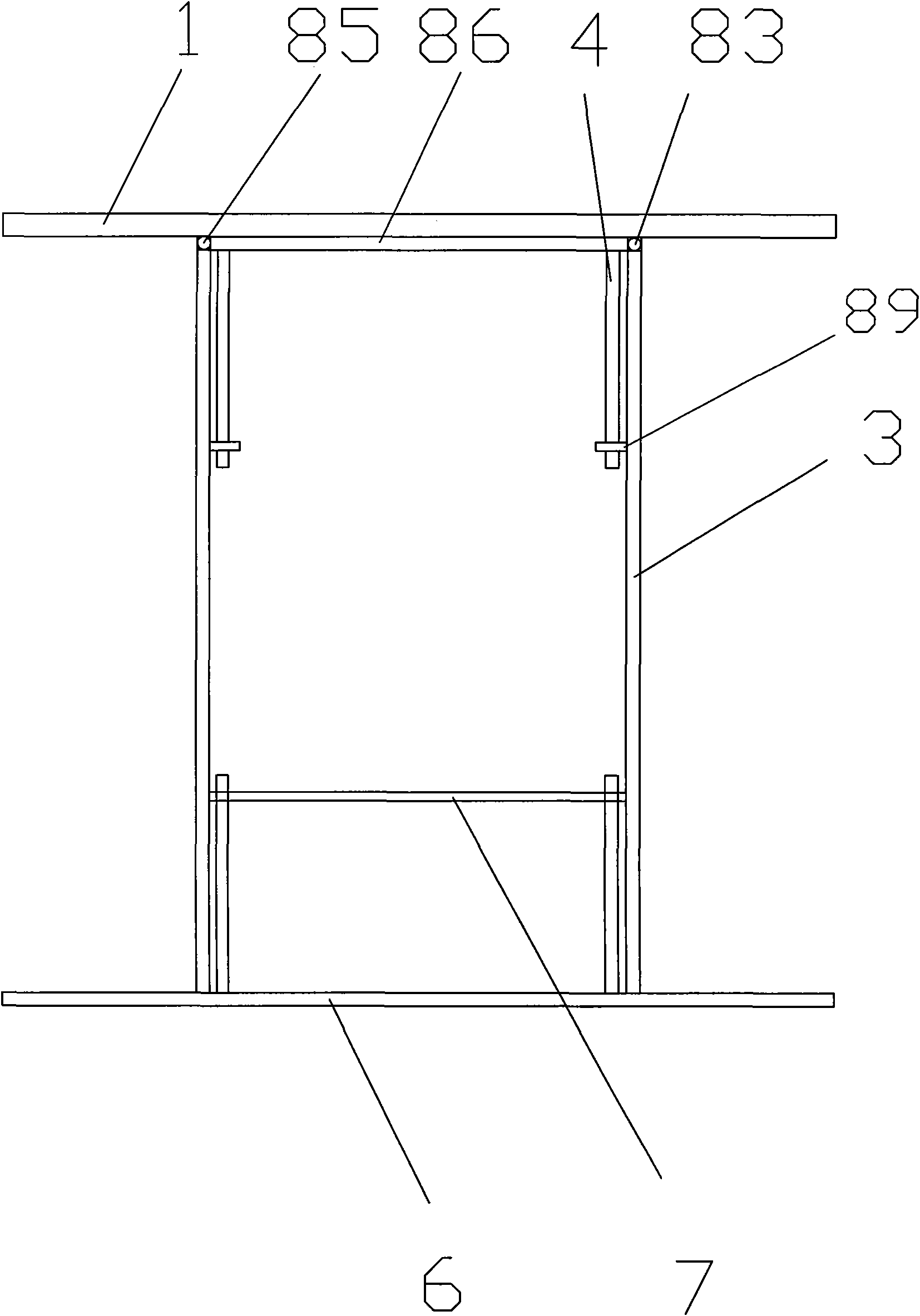 Folding computer desk