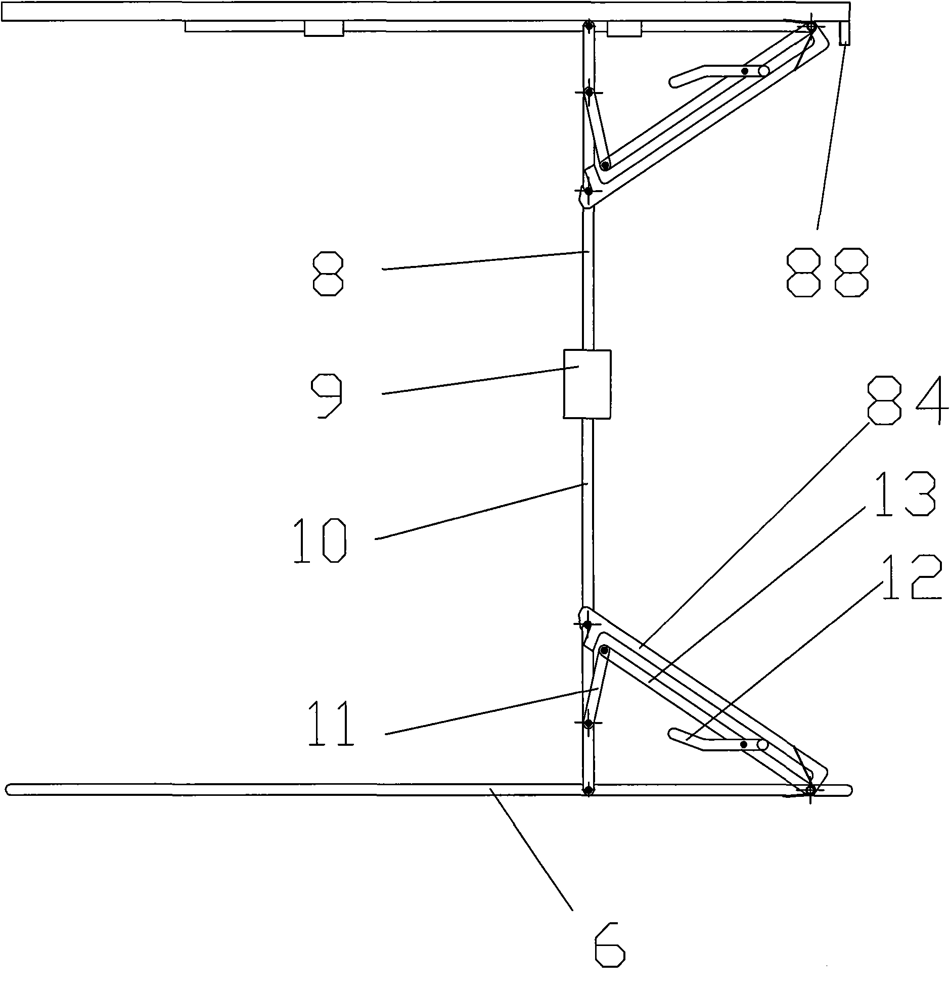 Folding computer desk