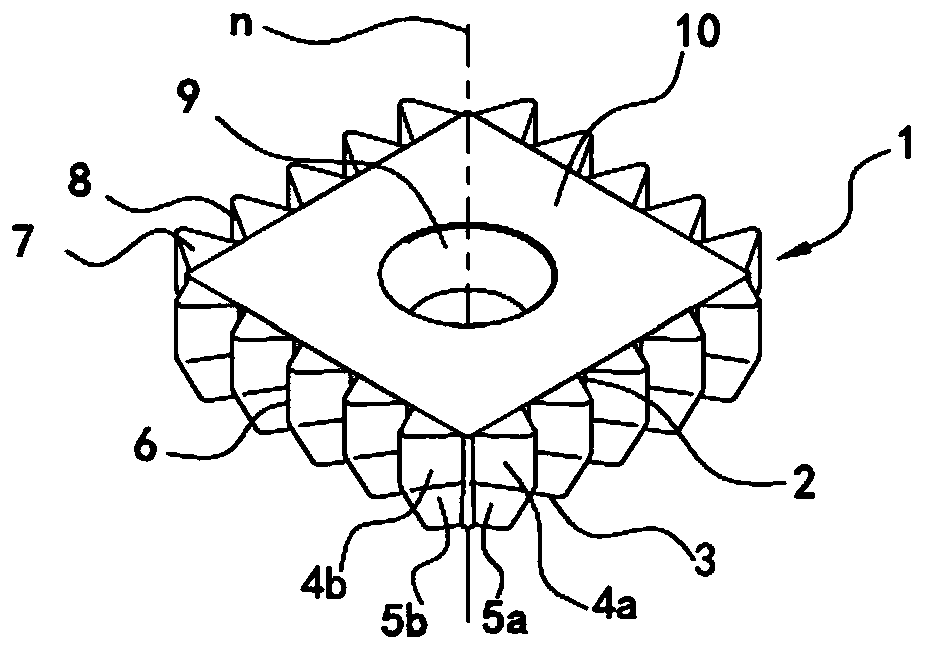 An indexable cutting blade for cutting engineering rubber materials