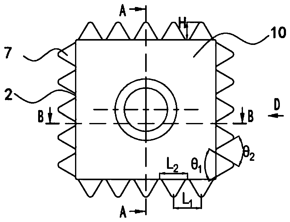 An indexable cutting blade for cutting engineering rubber materials