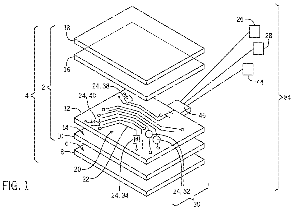 Haptic function leather component and method of making the same