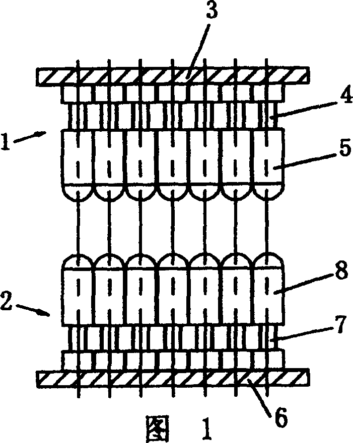 Discrete face mold device for plate material heat forming