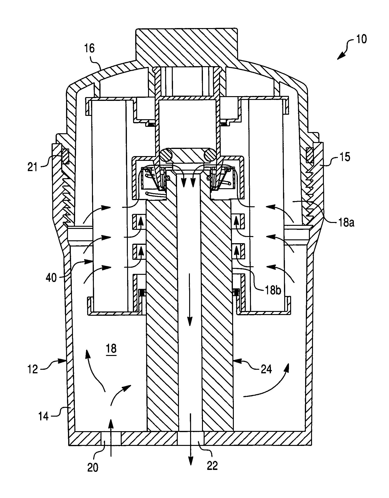 Fluid filter element