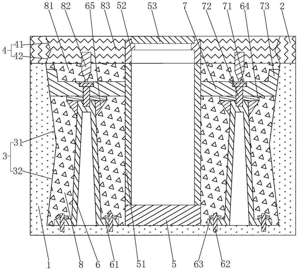 Installation structure and construction method of inspection well