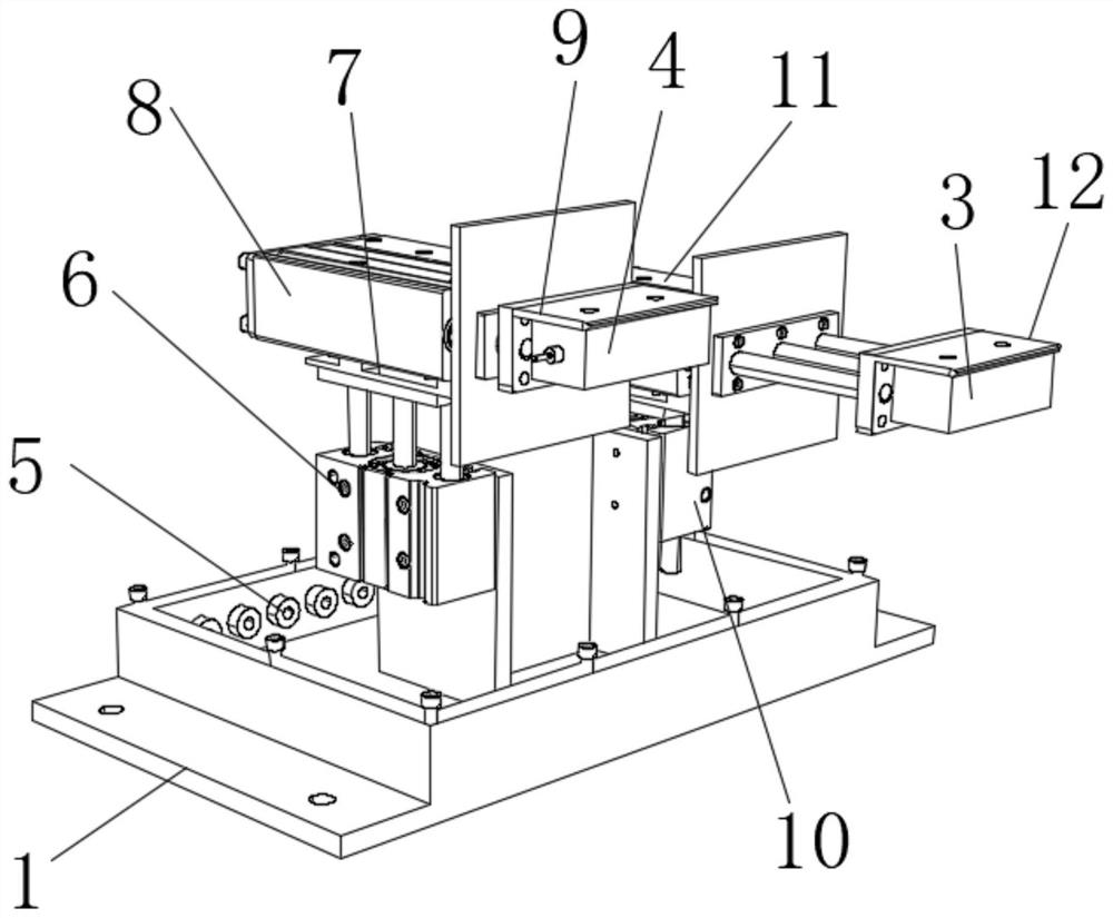 Special automatic unhooking and hooking device for acid mist room