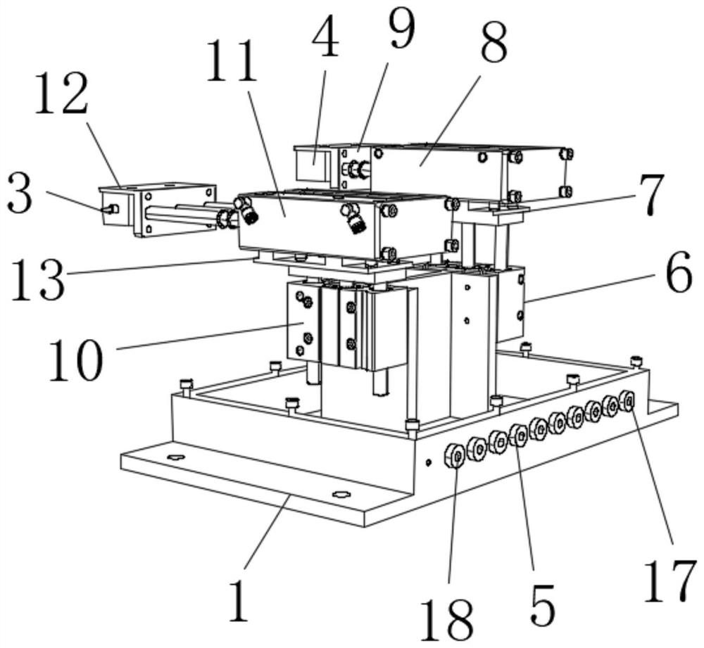 Special automatic unhooking and hooking device for acid mist room