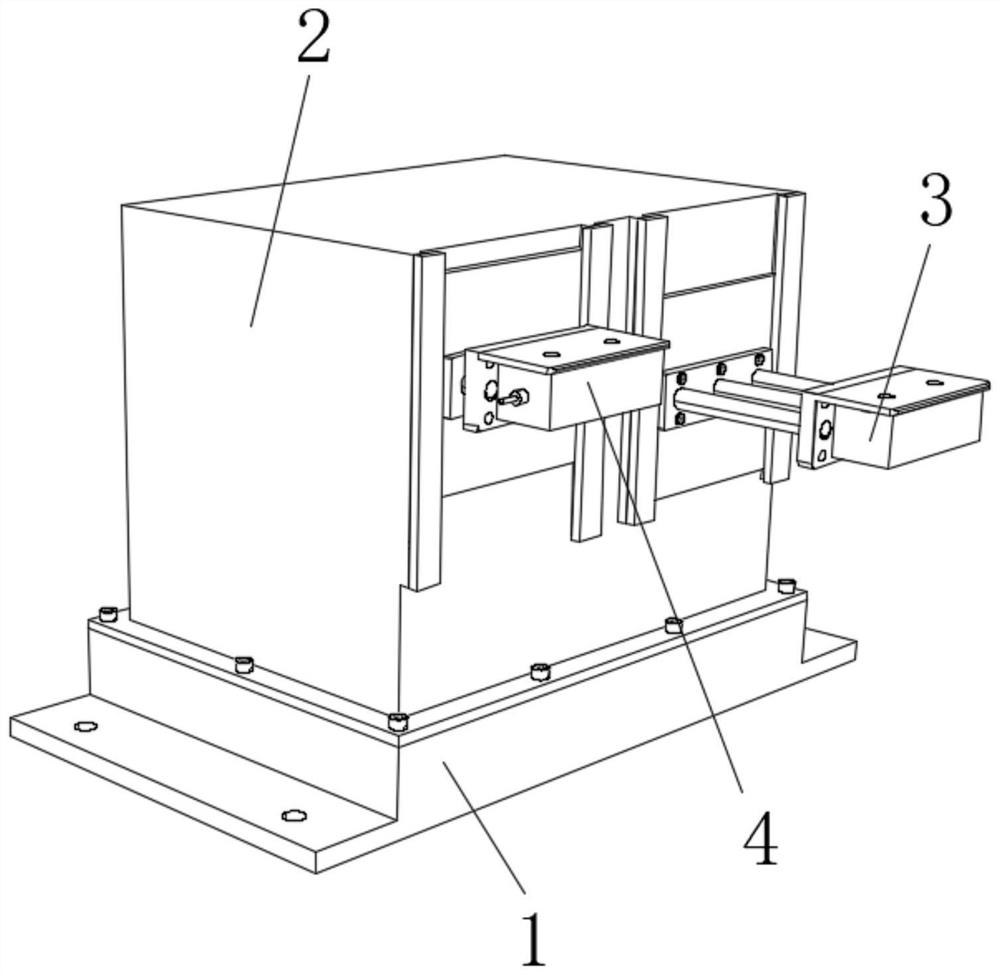 Special automatic unhooking and hooking device for acid mist room