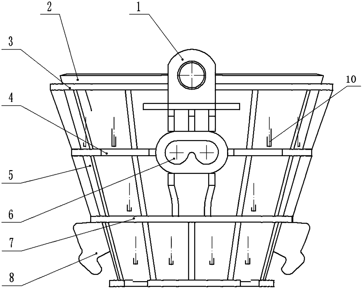 Heat-insulating welding type slag ladle and production method thereof