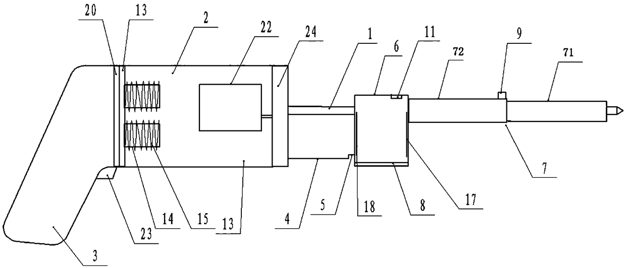 An electric drill capable of dust absorption and shock absorption