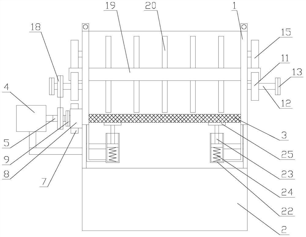 Grain screening device with good effect