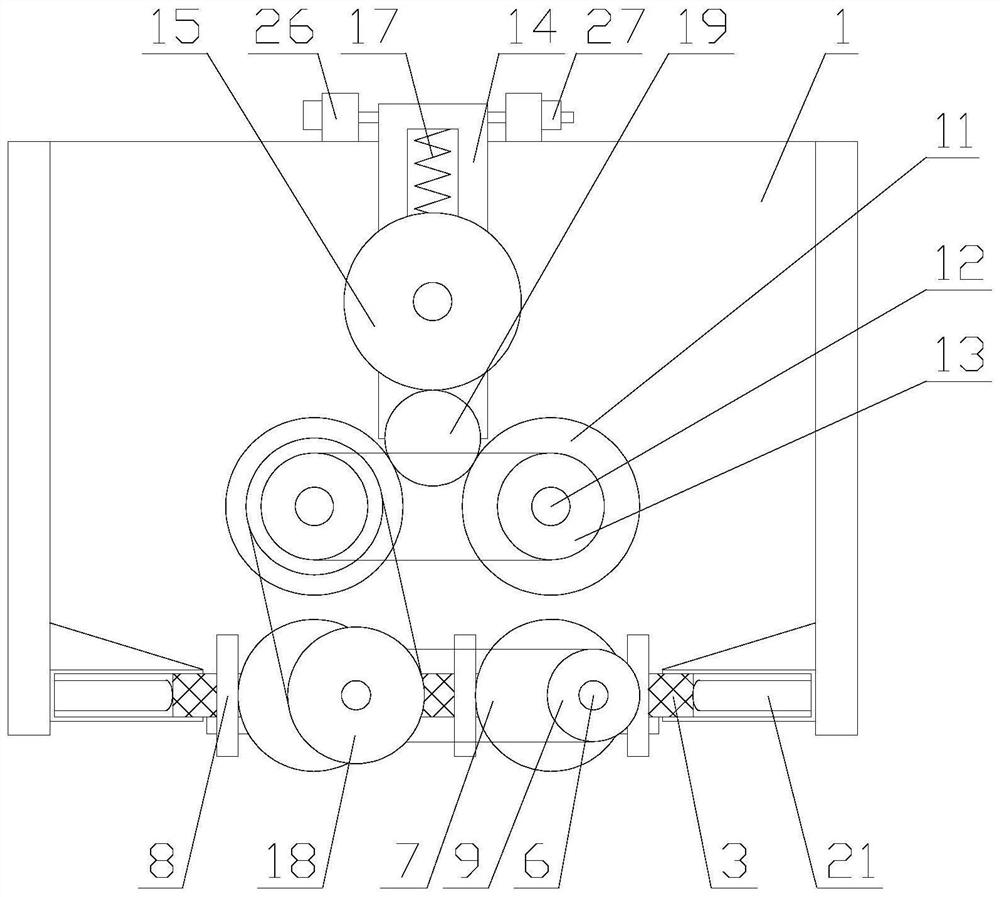 Grain screening device with good effect