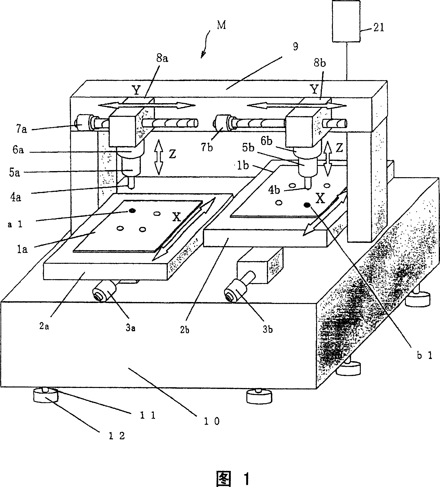 Printed circuit board processing device and drilling processing method therefor