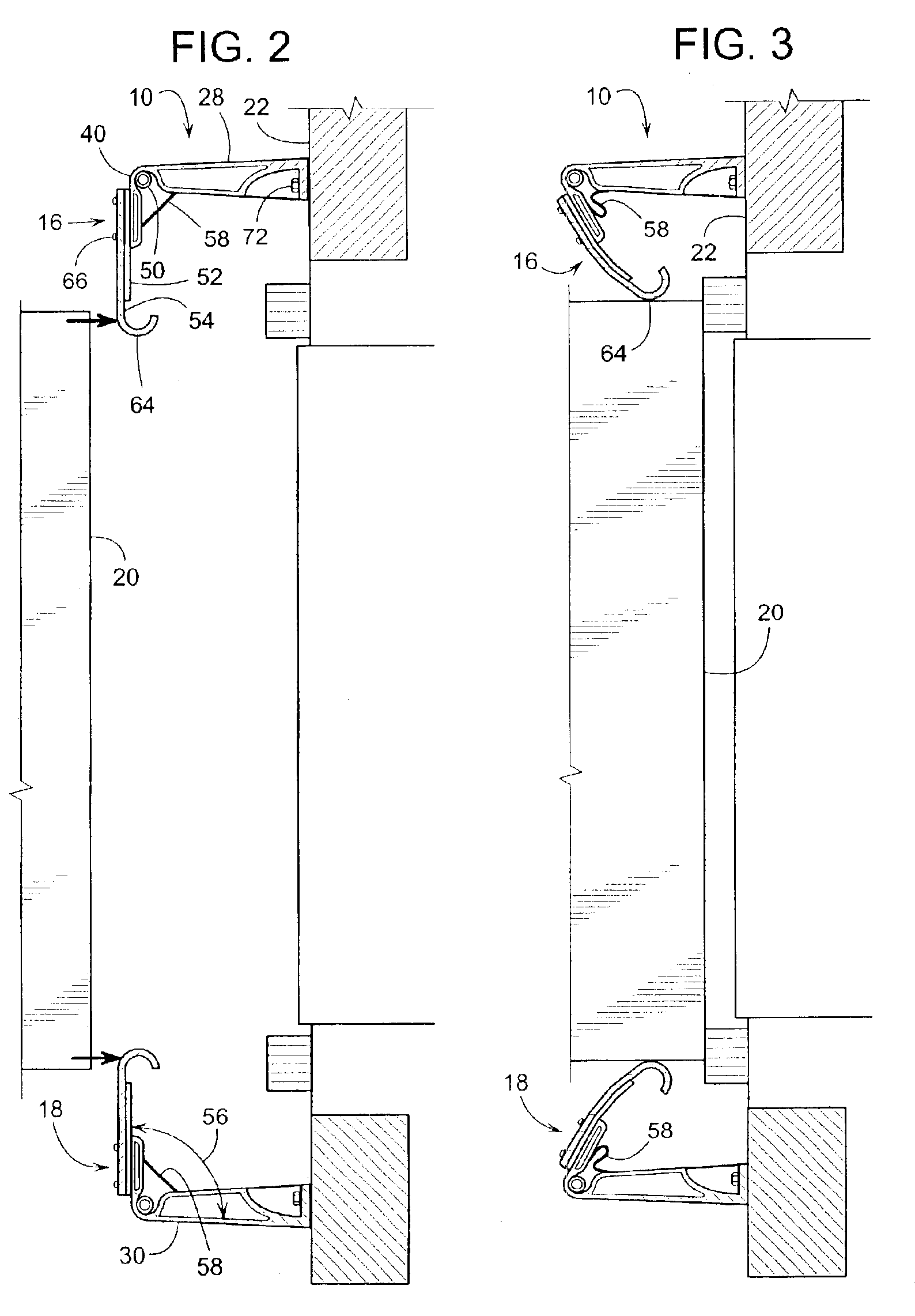 Loading dock shelter with hollow side or head members