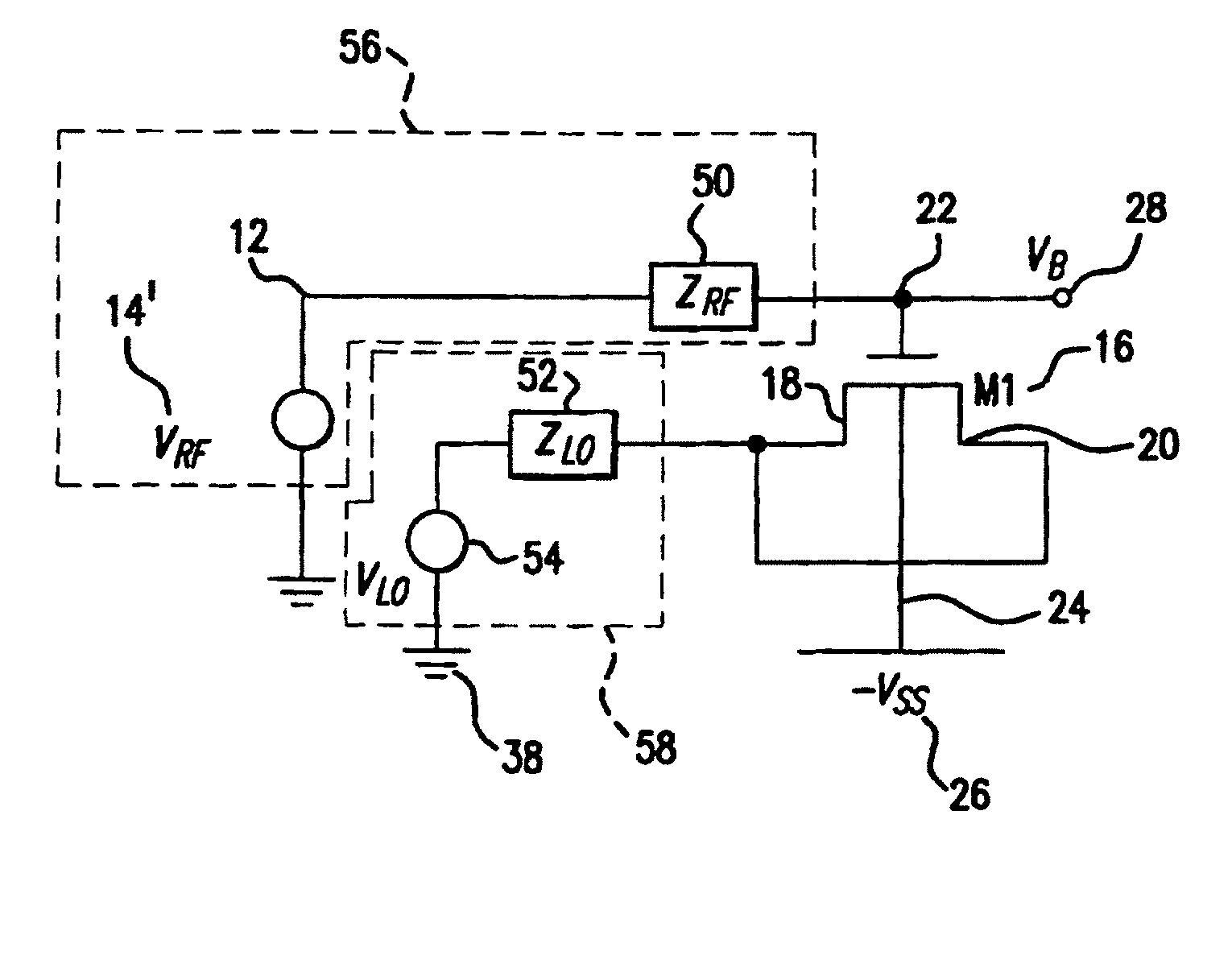 MOSFET parametric amplifier