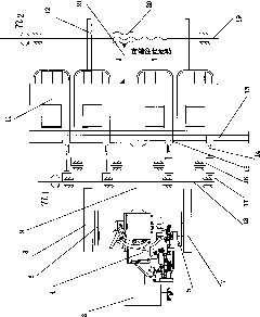 Wide- and narrow-row handheld rice transplanter with wide partition in seedling box