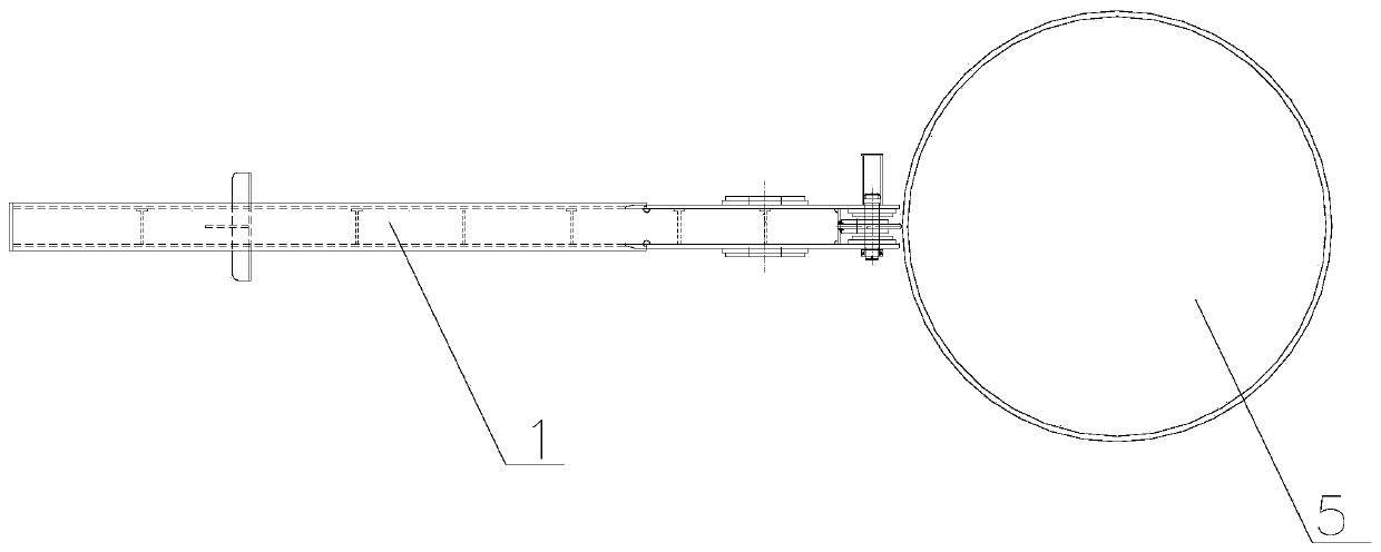 A combined beam beam and hanging beam device and its hoisting method