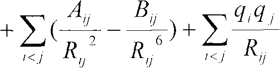 Method for establishing molecular simulation force filed of protein system