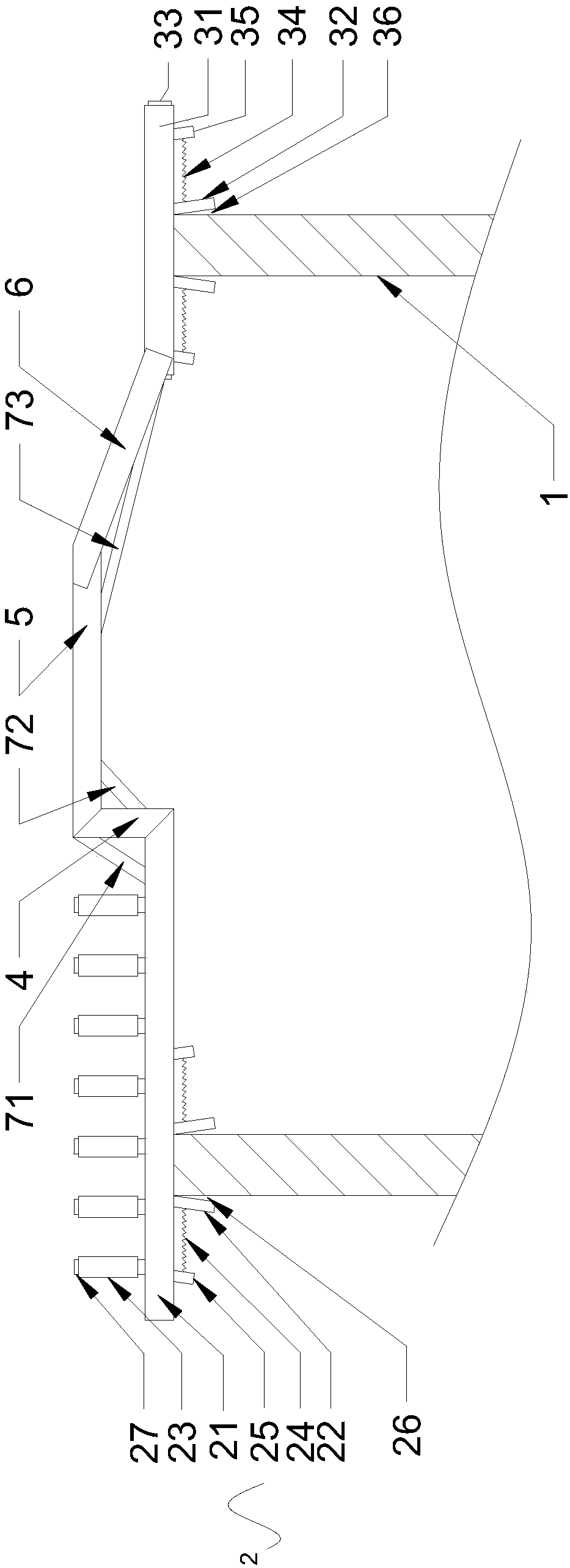 Platform used for changing tap hole of converter