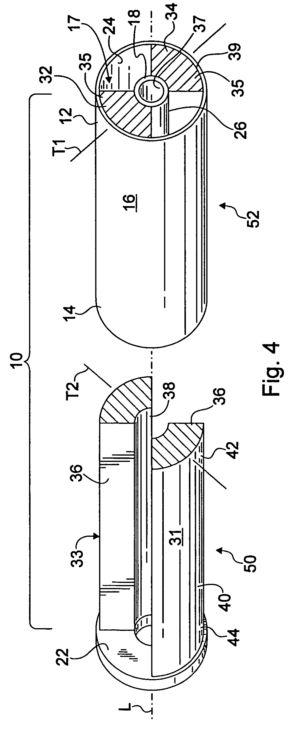 Composite bushing having dual damping capability