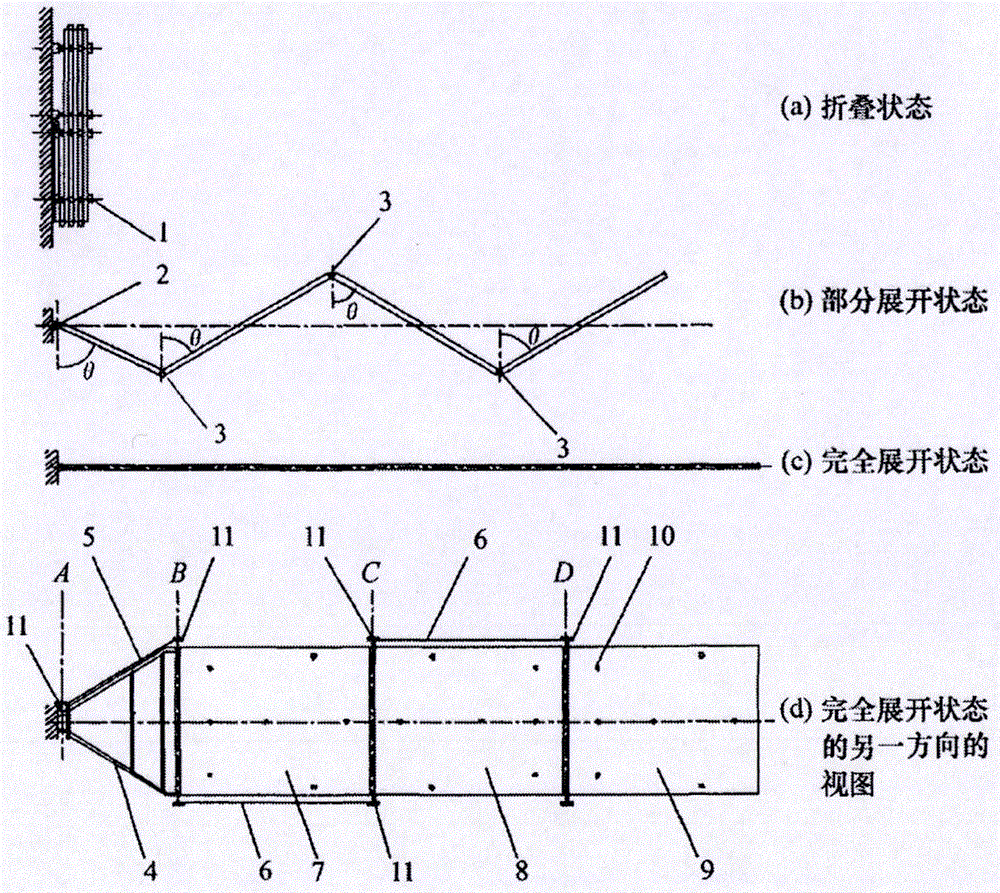 Spacecraft solar panel conformal antenna