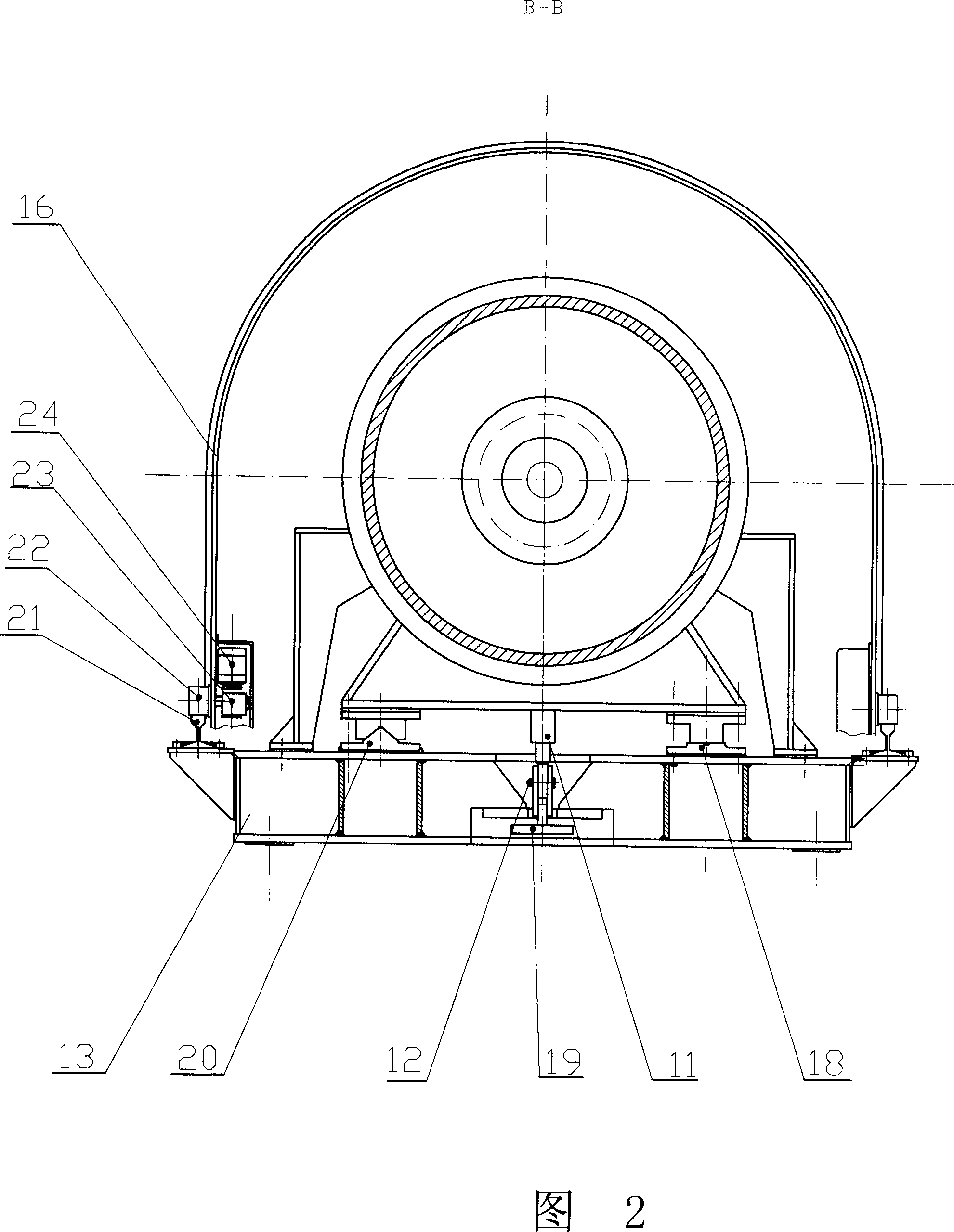 Centrifugal casting machine set