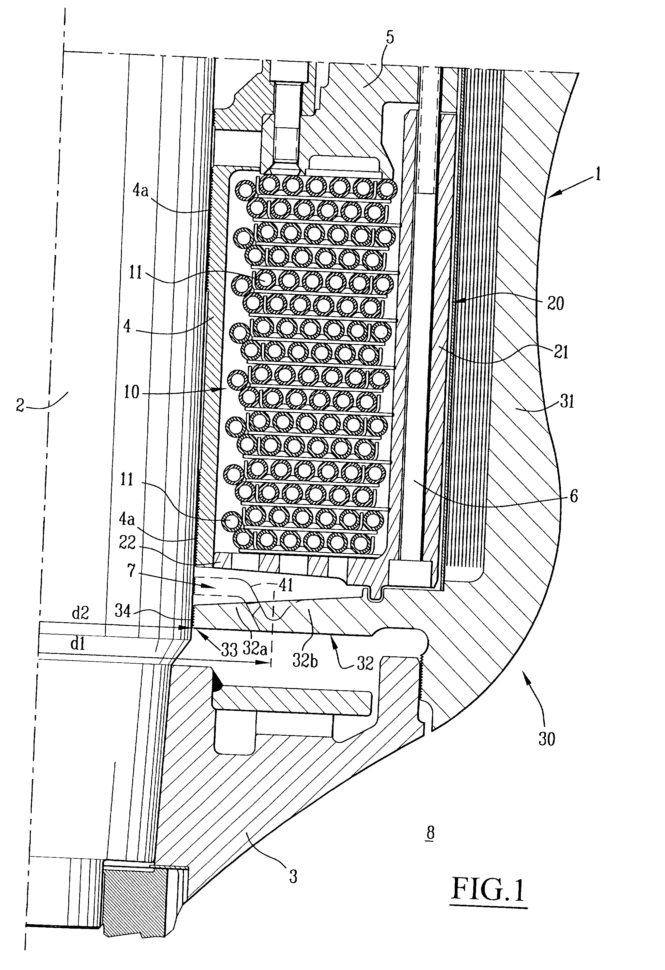 Method of repairing a labyrinth seal of a diffuser in a primary pump of a nuclear power station