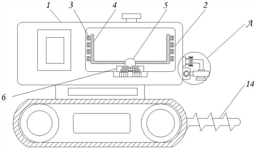 Spraying device capable of simultaneously repairing inner and outer layers of soil and used for soil remediation